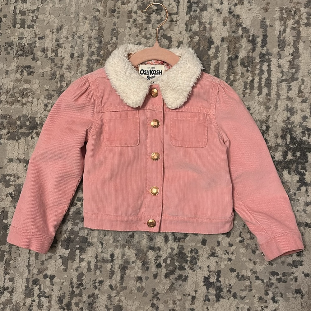 Girls Faux Shearling Jacket